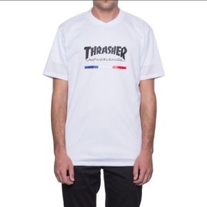 White thrasher huf jersey